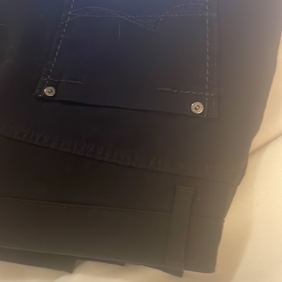 GB Sz 18  Soft Black 96% Cotton & 4% Elastane Straight Leg Pants w F & B Pockets - Picture 6 of 16